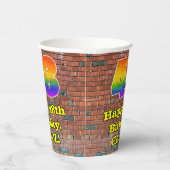 48誕生日:おもしろいグラフィティインスパイアレインボー48 紙コップ (右)