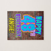 48誕生日～おもしろい、落書きルッインスパイアク ジグソーパズル (横)