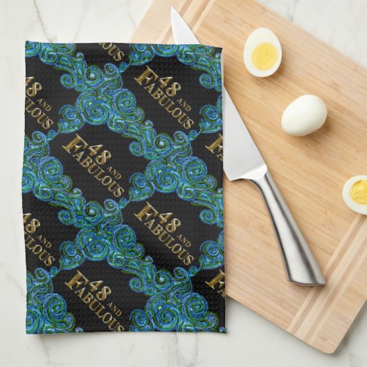 48誕生日 キッチンタオル (四つ折り)