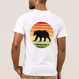 480 Otis BearシルエットグラディエントSun Zen Master Tシャツ