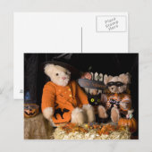 4812 Teddy Bearハロウィンポストカード ポストカード (正面/裏面)