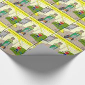 488漫画に掃除機をかける私の回転 ラッピングペーパー (角)