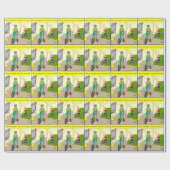 488漫画に掃除機をかける私の回転 ラッピングペーパー (フラット)