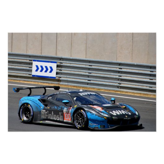 488 GTE EVO no100 24時間ルマン2023 ポスター (正面)