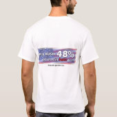 48%のTシャツ Tシャツ (裏面)