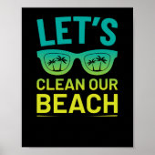 48.ビーチクリーンアップ私たちのビーチサーファースタイルをクリーンアップする ポスター (正面)