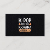 48.KPop Attitude KDrama Feelings 名刺 (正面)