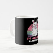 48 Year Old Bday Llamazing Llama 48th Birthday コーヒーマグカップ (正面左)