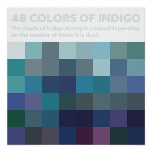 48COLORS OF INDIGO ポスター (正面)