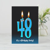 48thバースデーパーティー招待状 招待状 (スタンド正面)