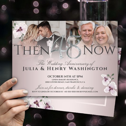 48th Anniversary Graceful Orchid Then And Now 招待状