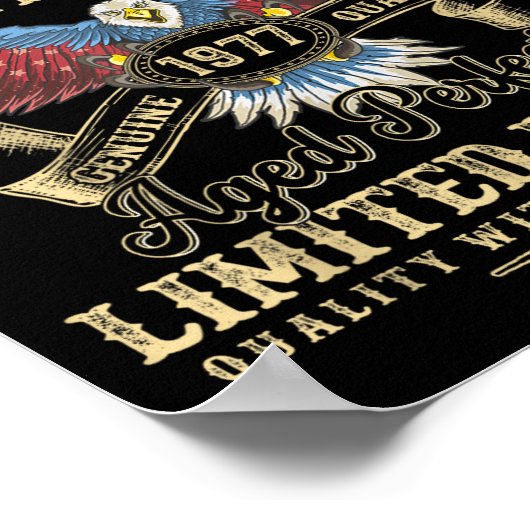 48th Birthday November 1977 Men Funny 48 Years Old ポスター (角)