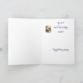 49おもしろい誕生日かわいい悲しいボクサー犬 カード (内部)