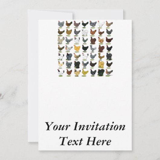 49ニワトリ 招待状 (正面)