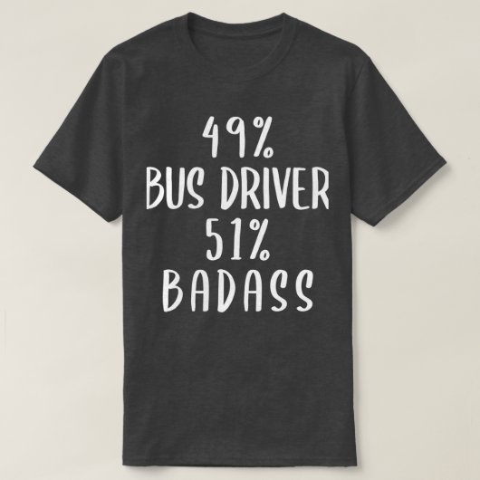 49バスドライバ51バダス Tシャツ (デザイン正面)