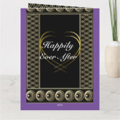 49パーソナライズされた周年記結婚念カード カード (裏面)