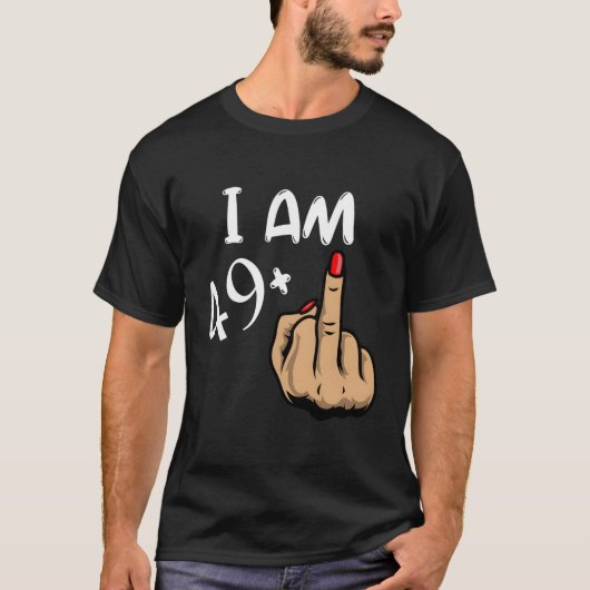 49プラス中指50番 Tシャツ (正面)