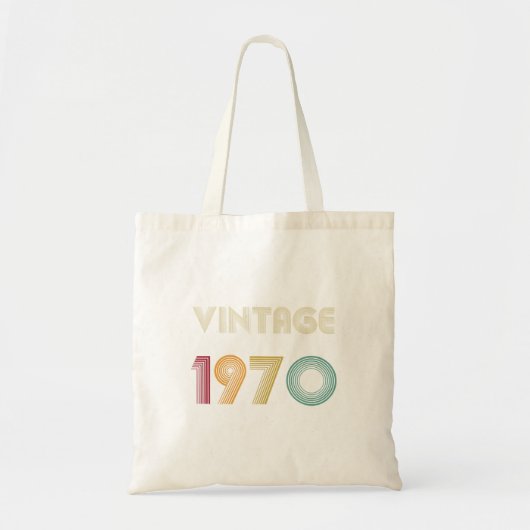 49年49誕生日ギフトヴィンテージ1970 トートバッグ (正面)