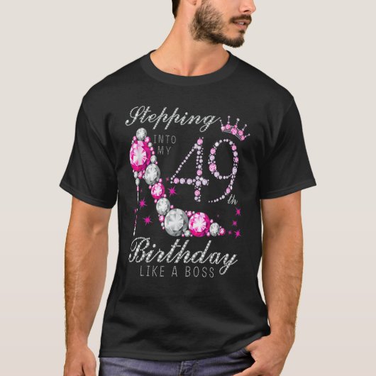 49日Bダのボスのように私の49誕生日にステップイン Tシャツ (正面)