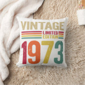 49歳のギフトヴィンテージ1973 49誕生日ギフト クッション (ブランケット)
