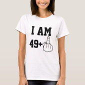 49歳の楽しい誕生日を祝う Tシャツ (正面)