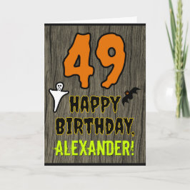 49歳の誕生日おめでとう ハロウィーン スペシャル カード