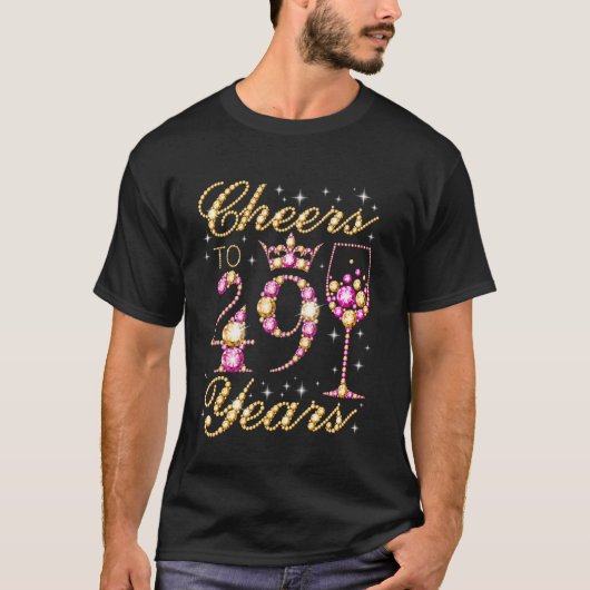 49歳の誕生日おめでとう 女性 王女 Tシャツ (正面)