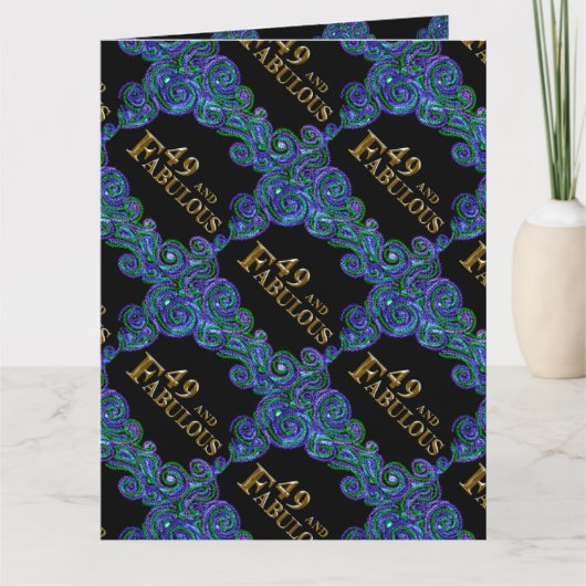 49歳の誕生日 カード (正面)