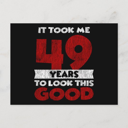 49歳の誕生日 私を美しく見せてくれた 49歳の誕生日 ポストカード (正面)