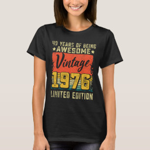 49歳の誕生日 1976年誕生 49歳の誕生日パーティーの飾り Tシャツ