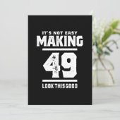 49歳の誕生日 - 49回目の誕生日 面白いギフト 招待状 (スタンド正面)