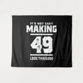 49歳の誕生日 - 49回目の誕生日 面白いプレゼント タペストリー (正面(横))