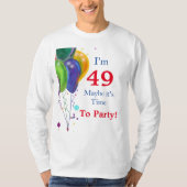 49歳の誕生日 Tシャツ (正面)