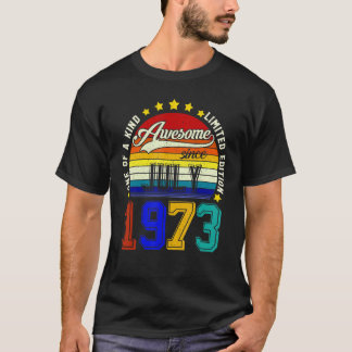 49歳ヴィンテージ1973年7月49誕生日 Tシャツ