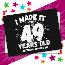 49歳皮肉なミーム面白い49歳の誕生日 ポストカード