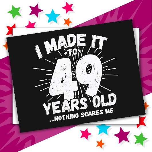 49歳皮肉なミーム面白い49歳の誕生日 ポストカード