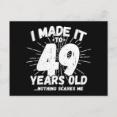 49歳皮肉なミーム面白い49歳の誕生日 ポストカード (正面)