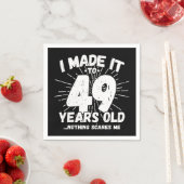 49歳皮肉ミームおもしろい49誕生日 スタンダードカクテルナプキン (インサイチュ)