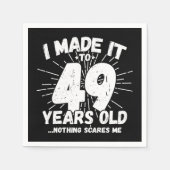 49歳皮肉ミームおもしろい49誕生日 スタンダードカクテルナプキン (正面)