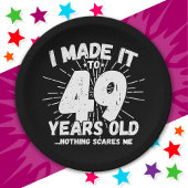 49歳皮肉ミームおもしろい49誕生日 ペーパープレート