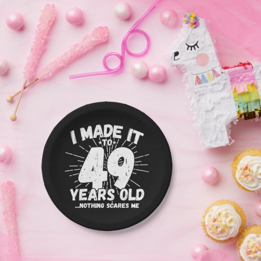 49歳皮肉ミームおもしろい49誕生日 ペーパープレート (パーティー)