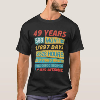 49歳素晴らし限定版ヴィンテージ49日 Tシャツ
