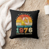 49歳1976年ヴィンテージ49誕生日女性 クッション (ブランケット)