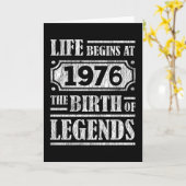 49歳1976年誕生伝説49誕生日 カード (黄色い花)