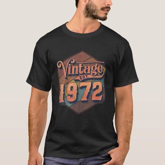 49歳49th誕生日装飾ヴィンテージEst. Tシャツ (正面)