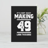 49歳 – 49誕生日ギフトおもしろい サンキューカード (スタンド正面)