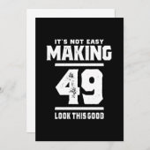 49歳 – 49誕生日ギフトおもしろい サンキューカード (正面/裏面)