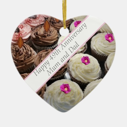 49結婚周年記念 セラミックオーナメント (正面)
