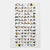 49羽のオンドリ キッチンタオル (縦)