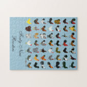 49羽のオンドリ ジグソーパズル (横)